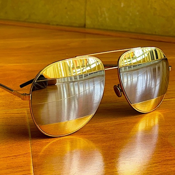 Christian Dior Christian Dior DiorSplit1 1VTSQ Sunglasses Women\'s Yellow Gold main image 11